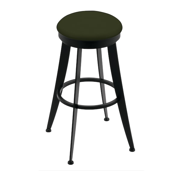Laser 30" Swivel Bar Stool, Black Wrinkle, Canter Pine Seat